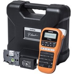 Uzlīmju printeris Brother P-Touch E-110, PTE110VPZW1 cena un informācija | Printeri un daudzfunkcionālās ierīces | 220.lv