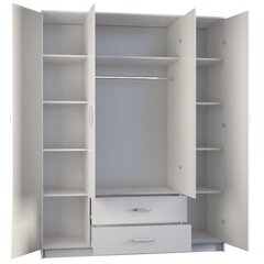 Шкаф NORE Romana 160, белый цена и информация | Шкафы | 220.lv