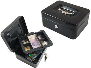 Metāla naudas kaste 200x160x90 mm cena un informācija | Seifi | 220.lv