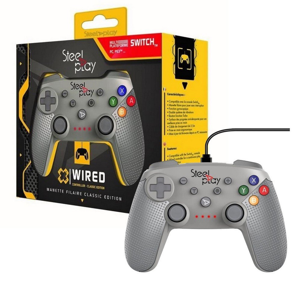 Стил плей. Геймпад BIGBEN wired Controller for ps3 Limited Edition Football. Play Steel.