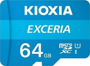 Atmiņas karte Kioxia Exceria 64GB U1 microSDHC cena un informācija | Atmiņas kartes mobilajiem telefoniem | 220.lv
