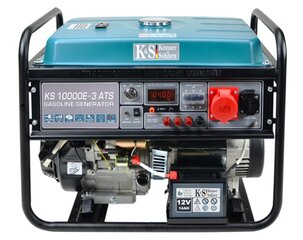 Ģenerators KS10000E-3 ATS cena un informācija | Elektrības ģeneratori | 220.lv