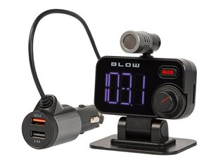 Blow 74-159, melns FM modulators ar LED displeju cena un informācija | FM Modulatori | 220.lv
