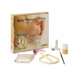 Rāmis ar mazuļa rokas vai kājas nospiedumu Baby Memory Print, balts cena un informācija | Mazuļa nospiedumi | 220.lv