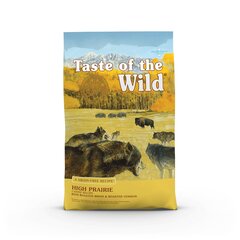 Taste of the Wild High Prairie sausā bezgraudainā suņu barība ar bifeļa un brieža gaļu, 12,2 kg cena un informācija | Sausā barība suņiem | 220.lv