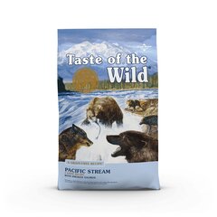 Taste of the Wild Pacific Stream sausā bezgraudu suņu barība ar lasi, 12,2 kg cena un informācija | Sausā barība suņiem | 220.lv