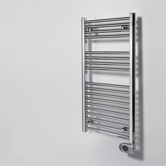 Электрический радиатор для ванной Zehnder Aura PBECZ-080-40/MQ, 80x40см, цвет хромированный цена и информация | Радиаторы для ванной | 220.lv