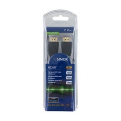 HDMI kabelis SINOX SXV1261, 2.0m cena un informācija | Kabeļi un vadi | 220.lv
