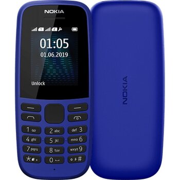 Nokia 105 (2019), 4MB, Dual SIM, Blue cena un informācija | Mobilie telefoni | 220.lv
