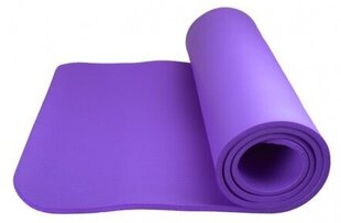Fitness yoga mat plus - vingrošanas paklājs (1 cm) - violets cena un informācija | Vingrošanas paklāji | 220.lv