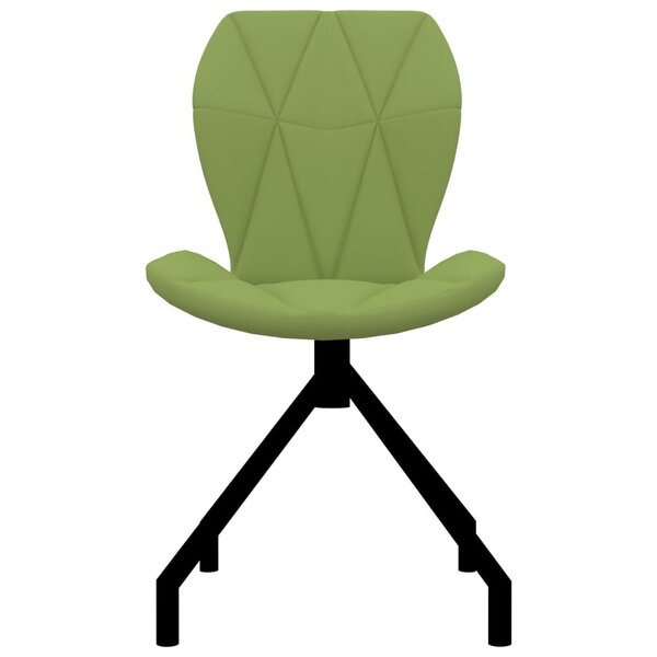 Ēdamistabas krēsli, zaļā krāsā, mākslīgā āda, 2 gab. internetā