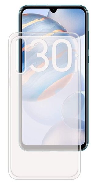 Fusion ultra 0.3 mm izturīgs silikona aizsargapvalks Huawei Honor 30i caurspīdīgs