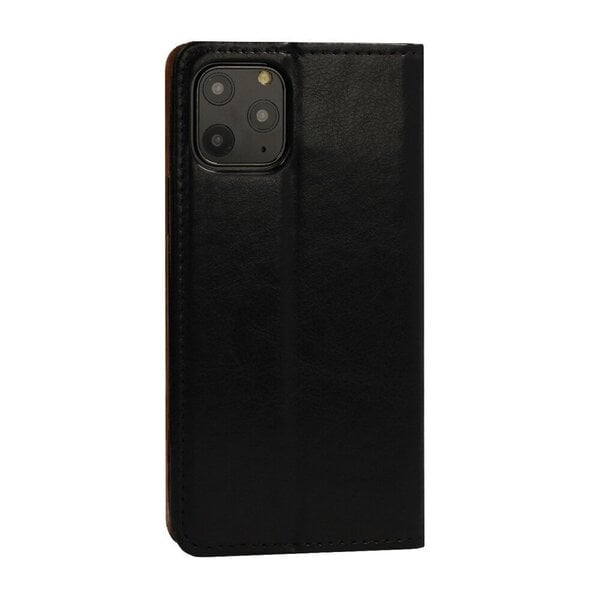 Samsung Galaxy Note 10 maciņš Leather Book, melns lētāk