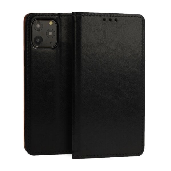 Samsung Galaxy Note 10 maciņš Leather Book, melns