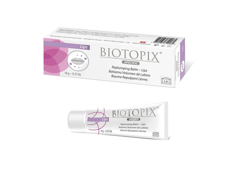 Apjomu piešķirošs lūpu balzams Biotopix Replumping Lip, 10 g cena un informācija | Lūpu krāsas, balzāmi, spīdumi, vazelīns | 220.lv