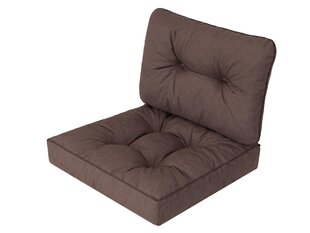 Spilvenu komplekts krēslam Emma Tech 50 cm, brūns cena un informācija | Krēslu paliktņi | 220.lv