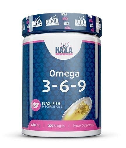 Uztura bagātinātājs Haya Labs Omega 3-6-9 200 kaps. cena un informācija | Vitamīni, preparāti, uztura bagātinātāji imunitātei | 220.lv