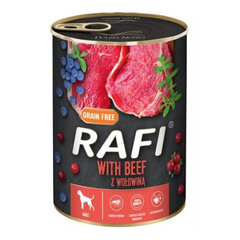 Rafi konservi ar liellopa gaļu, 400 g cena un informācija | Konservi suņiem | 220.lv