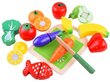 Rotaļu pārtikas produkti ar griešanas dēli un nazi