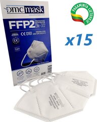 FFP2 respiratori, 15 x 2 gab. cena un informācija | Galvas aizsargi | 220.lv