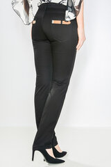 Sieviešu bikses Trussardi Jeans, melnas cena un informācija | Bikses sievietēm | 220.lv