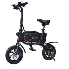 Elektriskais velosipēds Cityway Milo 12'' 350W, melns cena un informācija | Elektriskie skrejriteņi | 220.lv