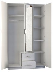 Шкаф Romana, белый цена и информация | Шкафы | 220.lv