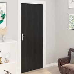 vidaXL durvju līmplēves, 4 gab., 210x90 cm, tumša koka krāsa, PVC cena un informācija | Līmplēves | 220.lv