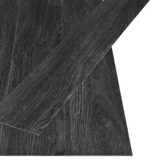 vidaXL grīdas dēļi, pašlīmējoši, 4,46m², 3mm, antracītpelēka ozola PVC cena un informācija | Lamināts | 220.lv