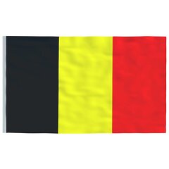 vidaXL Beļģijas karogs, 90x150 cm cena un informācija | Karogi un aksesuāri | 220.lv