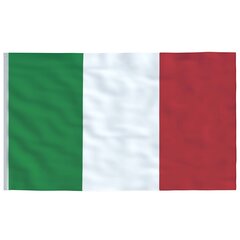 vidaXL Itālijas karogs, 90x150 cm cena un informācija | Karogi un aksesuāri | 220.lv