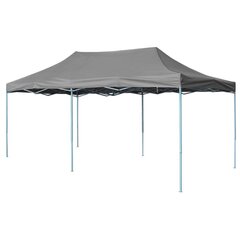 vidaXL saliekama svinību telts, antracītpelēka, 3x6 m cena un informācija | Dārza nojumes un lapenes | 220.lv