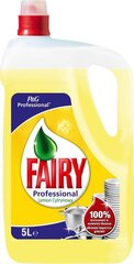 Trauku mazgāšanas līdzeklis FAIRY Lemon, 5 l cena un informācija | Trauku mazgāšanas līdzekļi | 220.lv