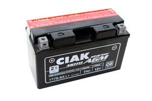 Akumulators CIAK YT7B-BS 7 Ah 12 V cena un informācija | Moto akumulatori | 220.lv