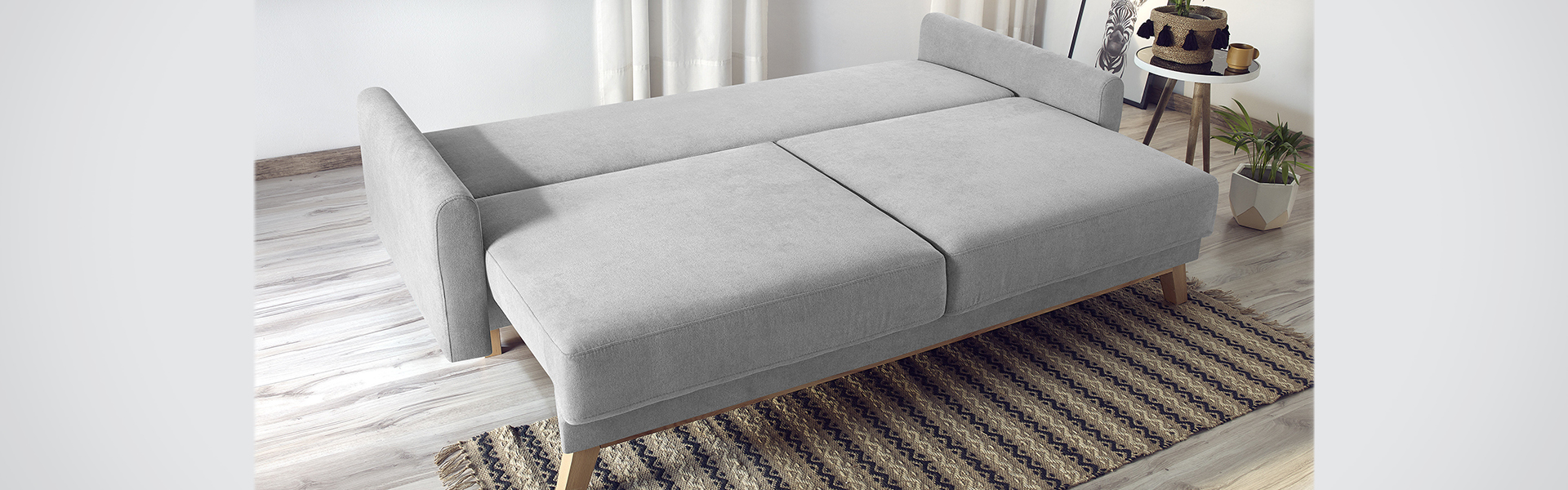Dīvāns-gulta Actona Orvieto, pelēks Guļamvietas funkcija